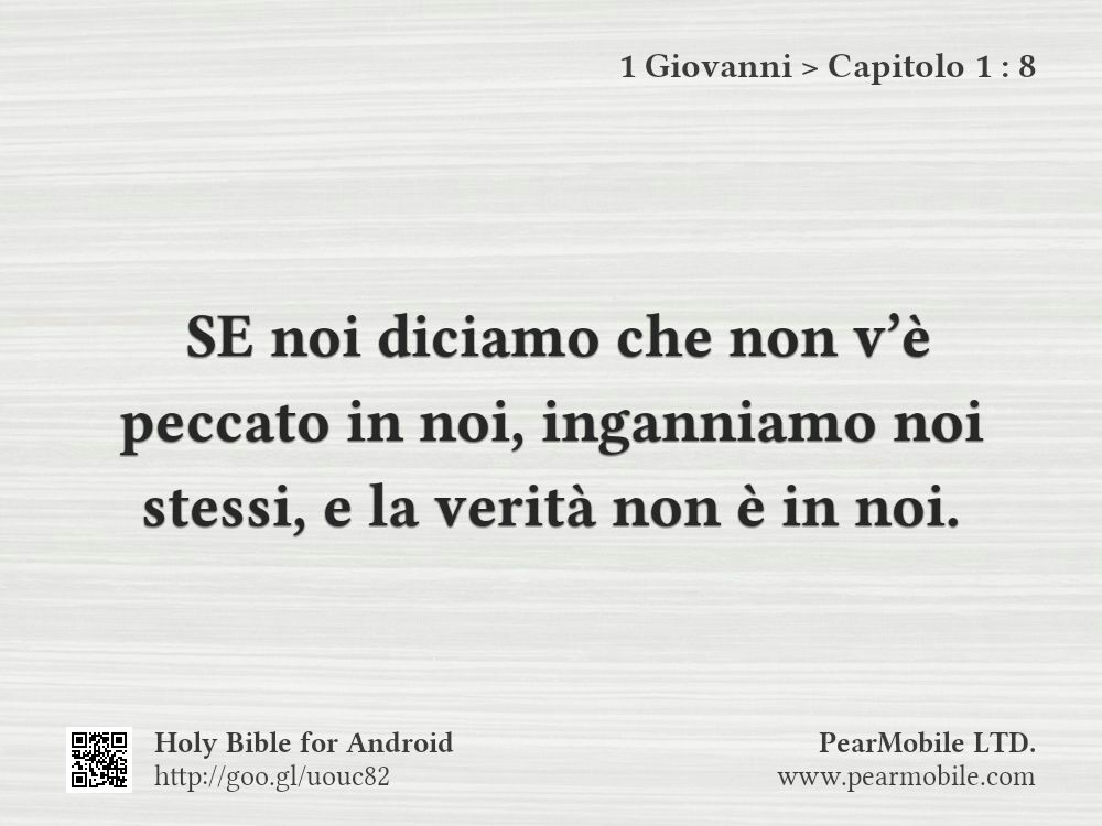 1 Giovanni, Capitolo 1:8